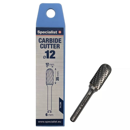 SPECIALIST+ kietmetalio freza WRC, 12x25x6 mm