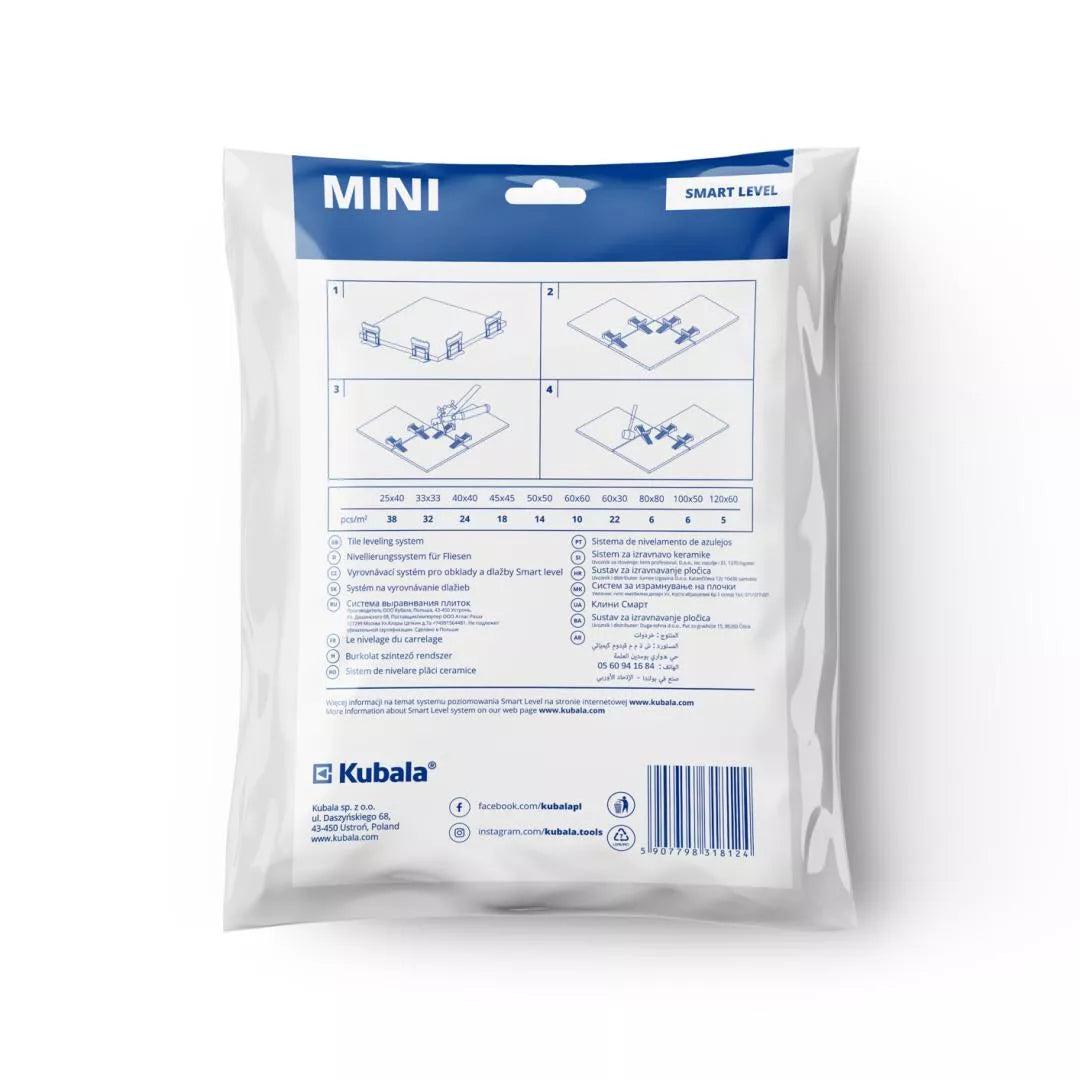 Lyginimo sistema Kubala mini, 1mm. 100 vnt.