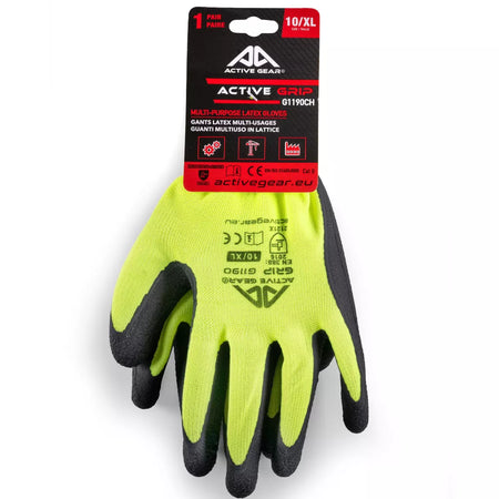 Pirštinės aplietos lateksu Active Grip, 10/XL, ACTIVE GEAR
