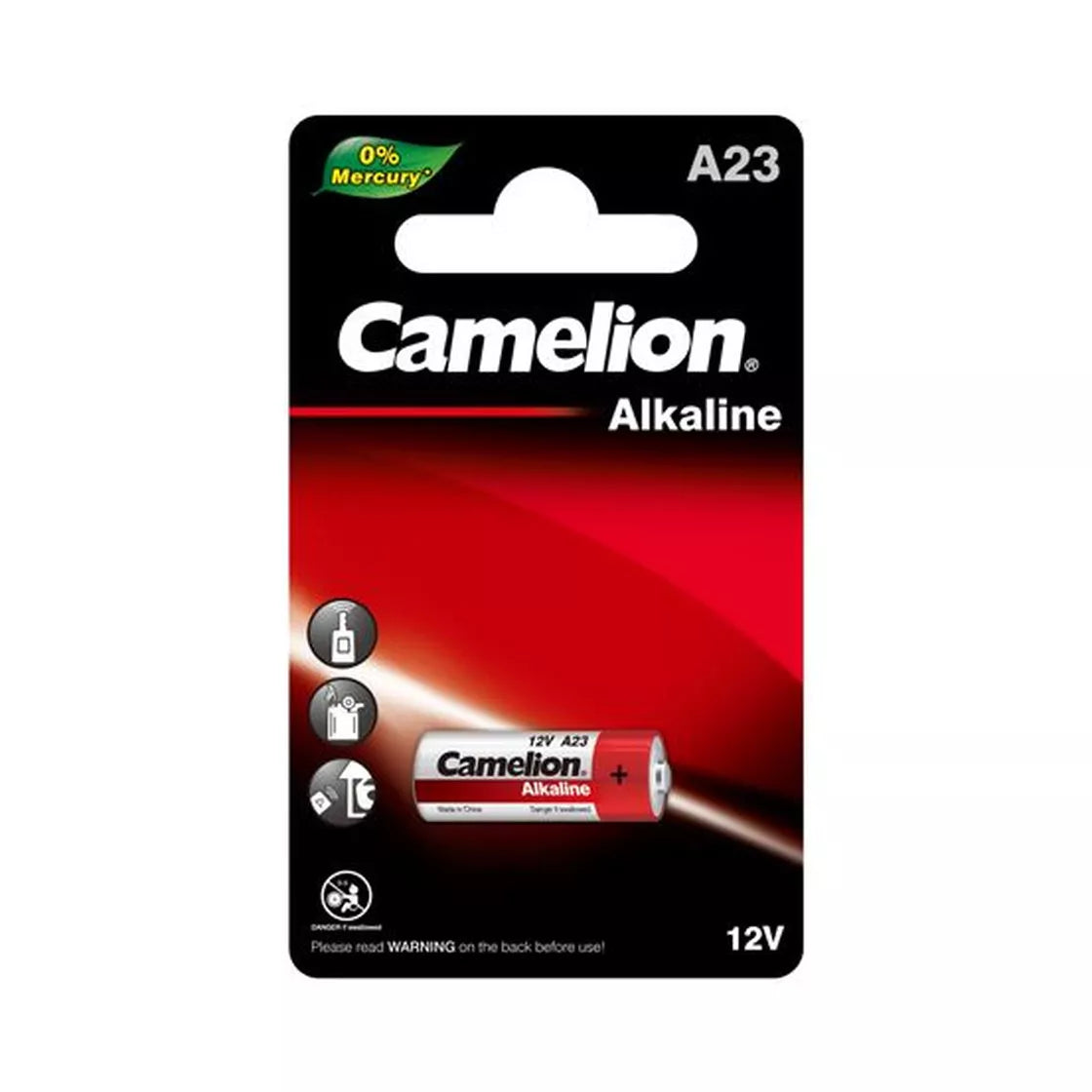 Elementas be gyvsidabrio, A23, 12V, CAMELION, 1 vnt.