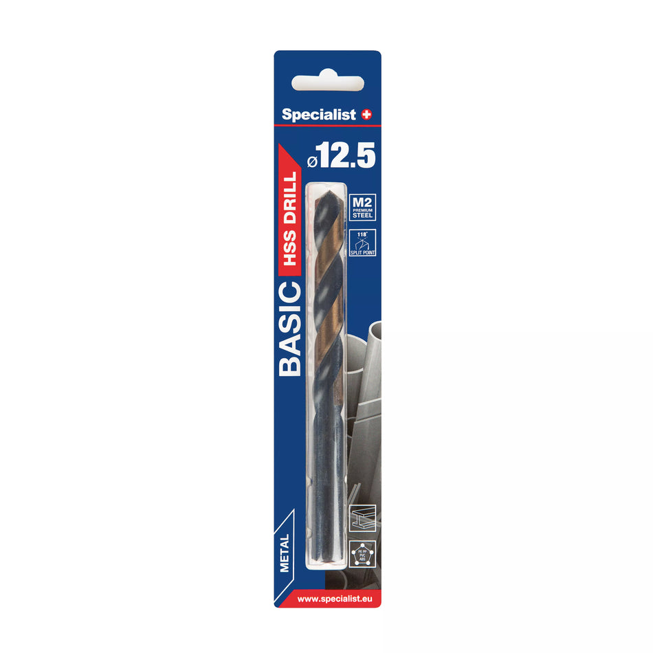 SPECIALIST+ metalo grąžtas BASIC, 12.5 mm