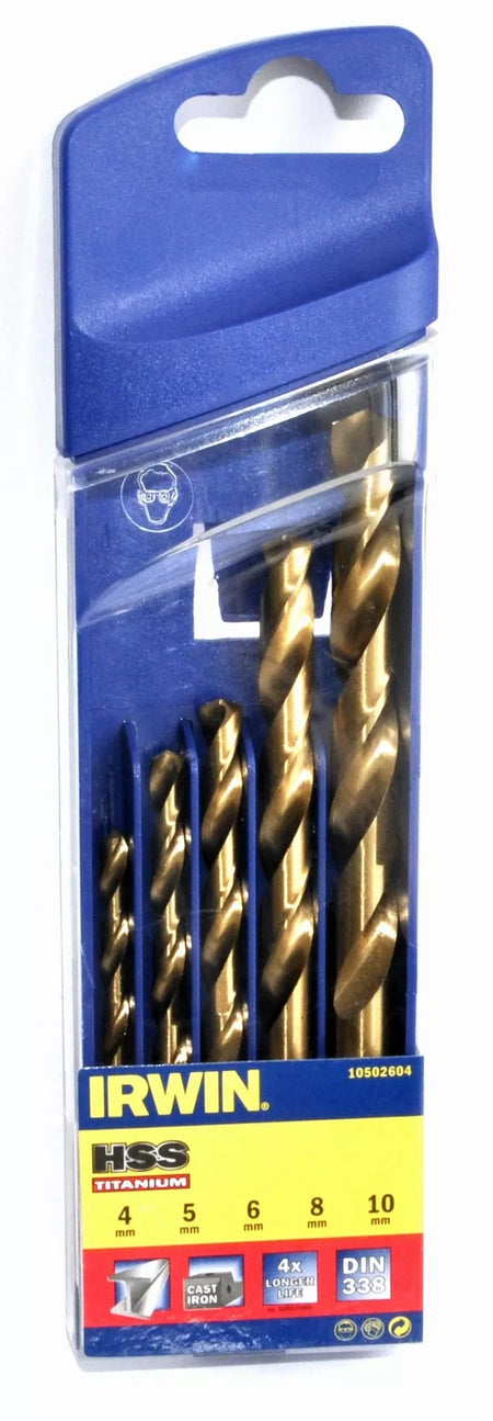 Grąžtų rinkinys HSS TITANIUM 5 vnt.