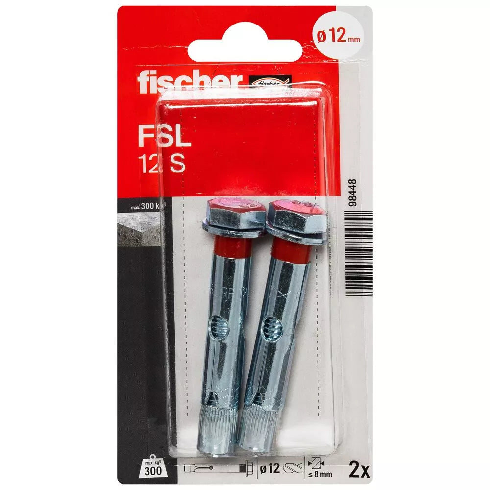 Fischer ankeris su varžtu FSL 12 S 2vnt.